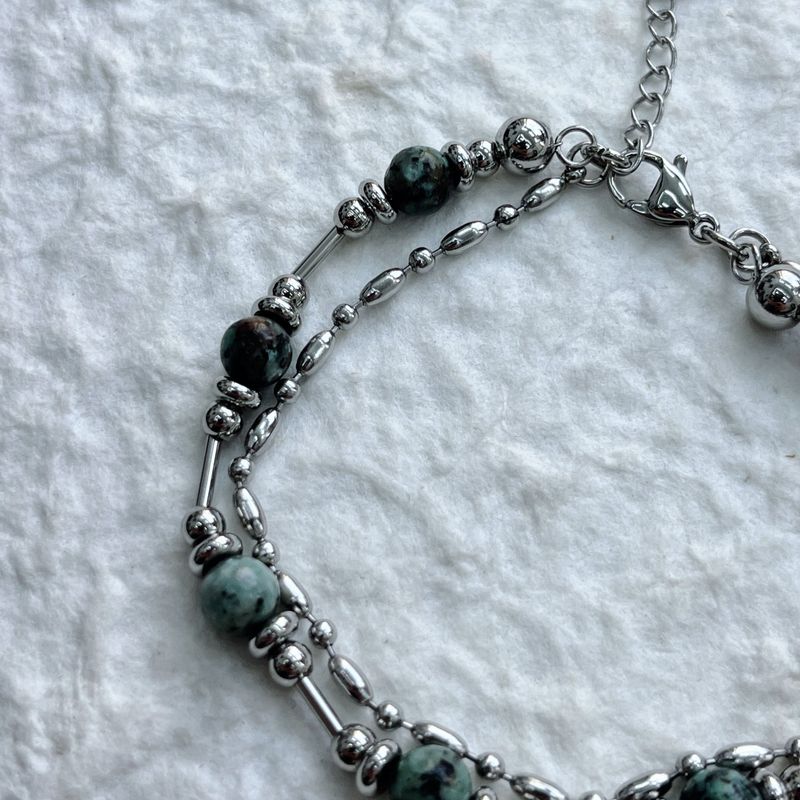 Layered Mineral Link Bracelet