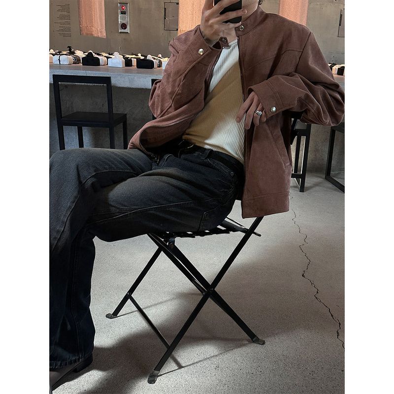 [S/F] Suede biker 2way jacket(3color)