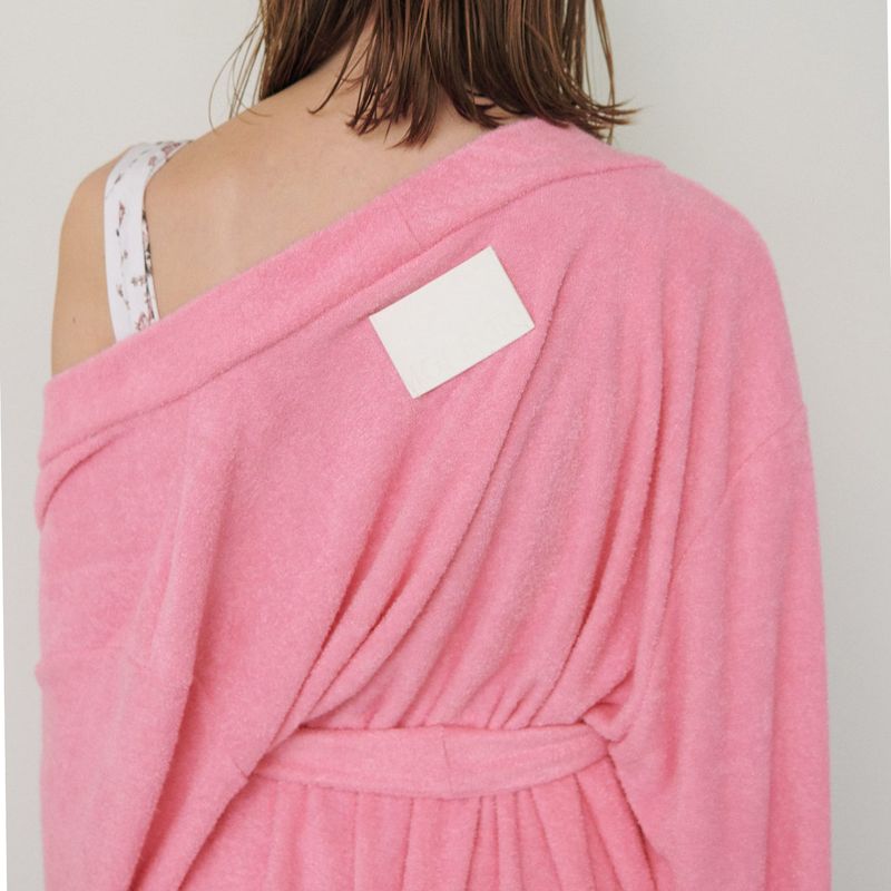  TOWEL BEACH ROBE, PINK