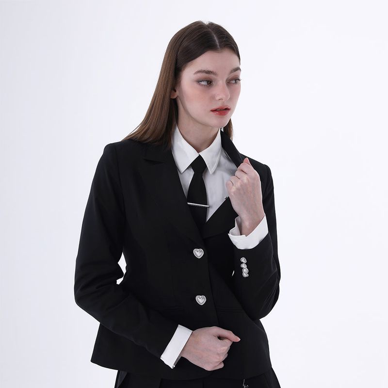 0 2 hell girl jacket - BLACK