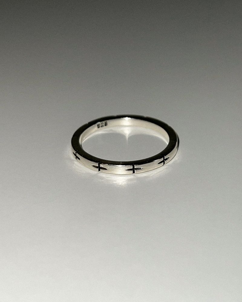 Hove cross ring (silver) *1PCS