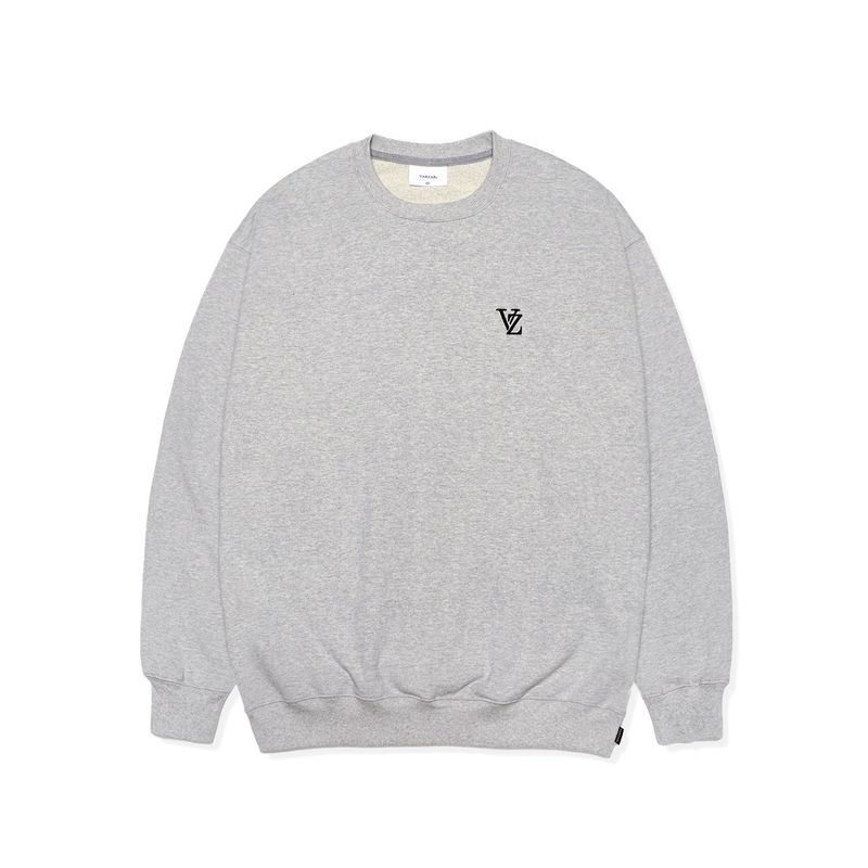 VARZAR(バザール)の「3D Monogram Black Embroidery Sweatshirt Gray(Tops)」