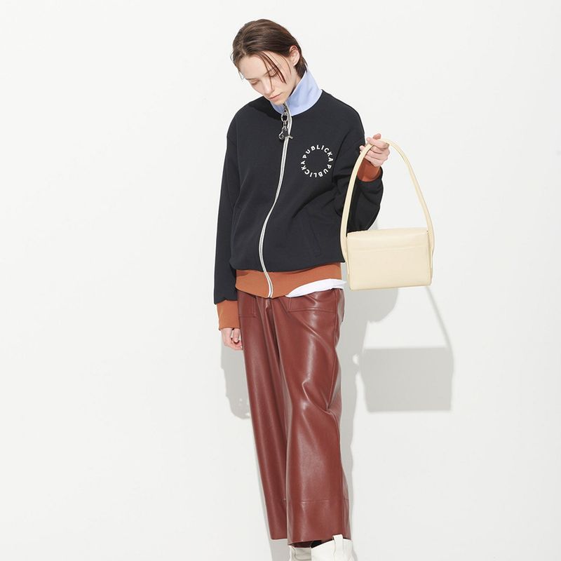  PUBLICKA JULY SHOULDER BAG, BUTTER