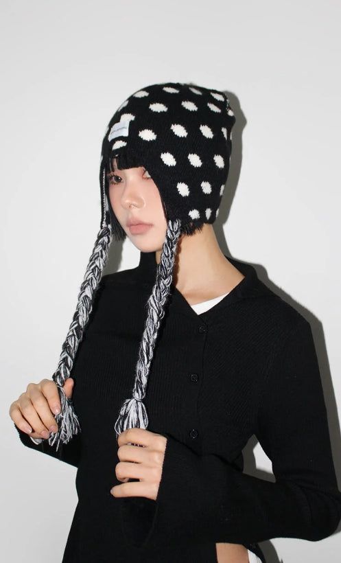 AAKE（アケ）の「DOT EARFLAP BEANIE（Hats）」