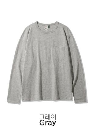 26FW★ 974OG Pocket Slub Long Sleeve Tee