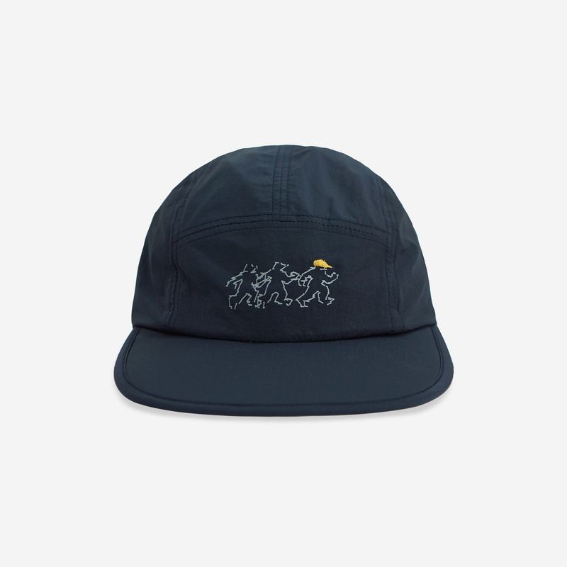 Q's（キューズ）の「ライトウェイトランナーズキャンプキャップ (Navy)（帽子）」