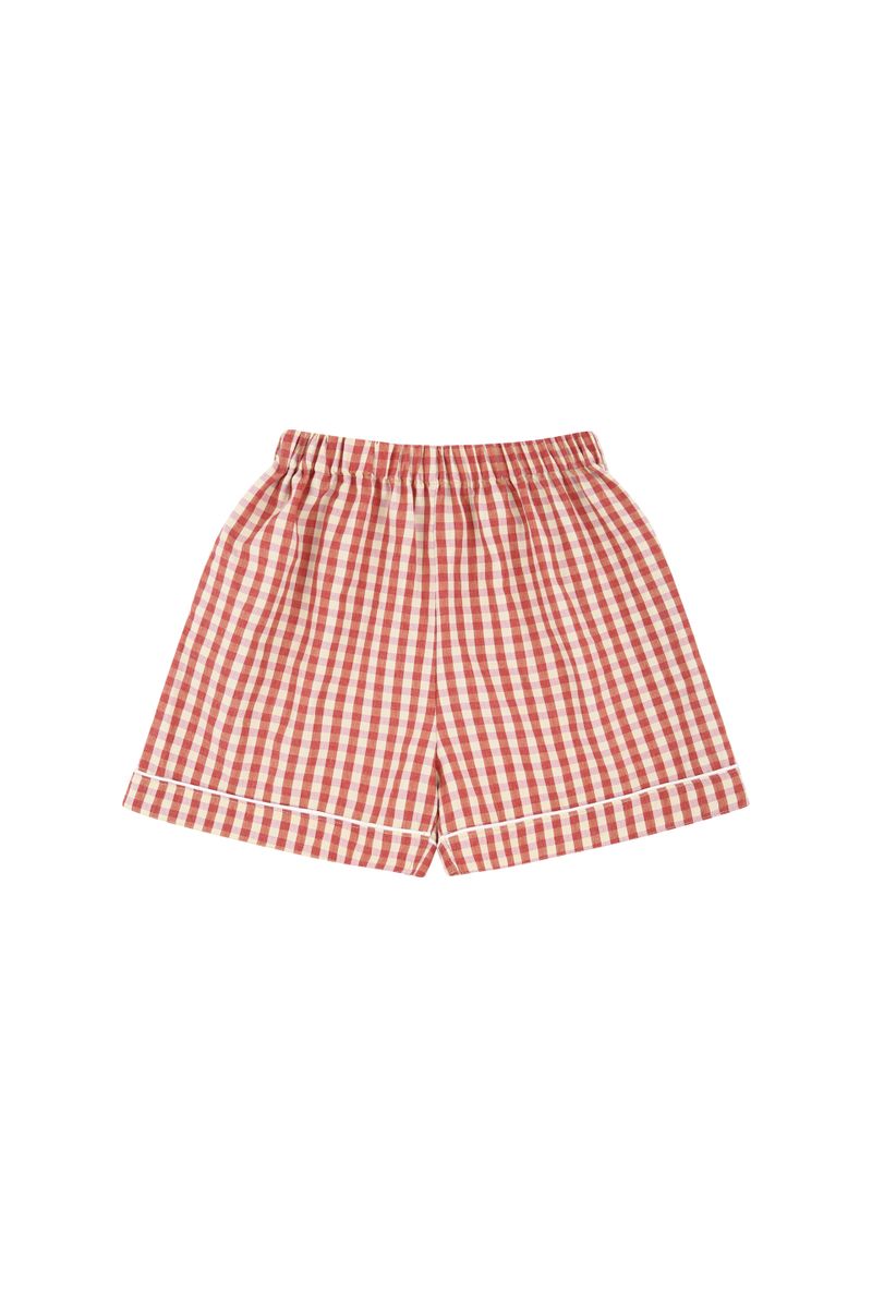 PRS Red Check Pajama Shorts Set-up