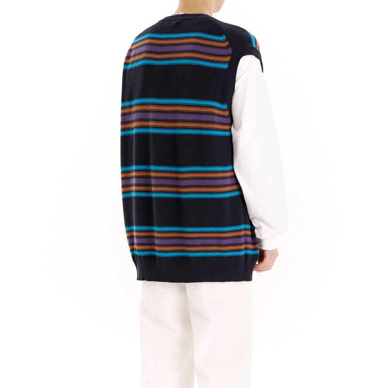 STRIPED KNIT VEST