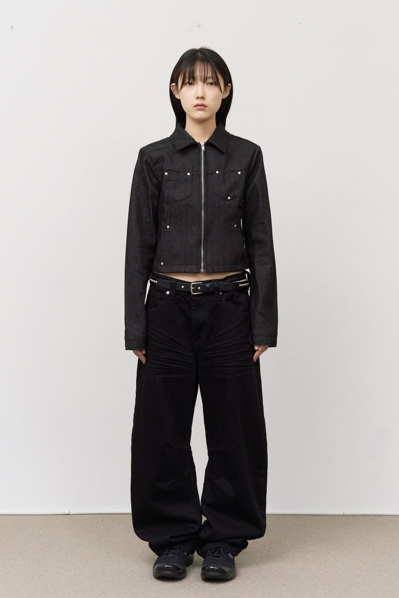 (W) May Rivet Denim Jacket