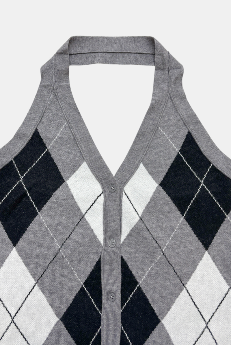 Harbor Classic Argyle Knit Top