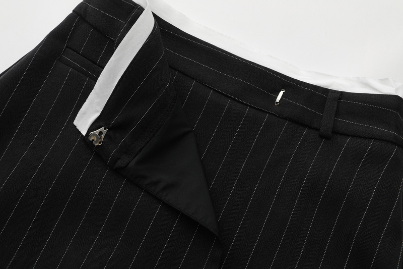 Modern Layered Stripe Skirt