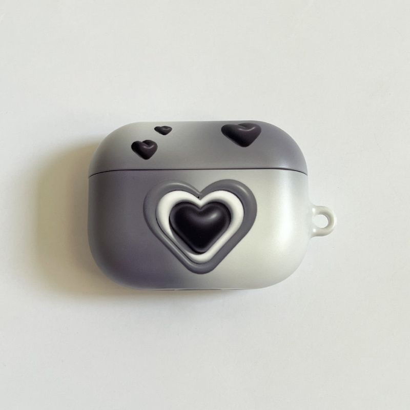 Heart Black (Airpods Matt Case)