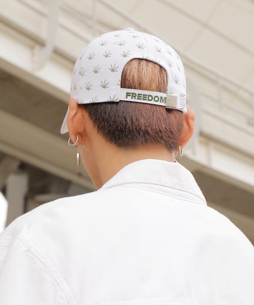 Chubasco Weed Pattern Ballcap BCW017 White
