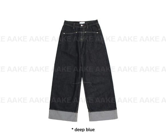 ROLL-UP WIDE DENIM