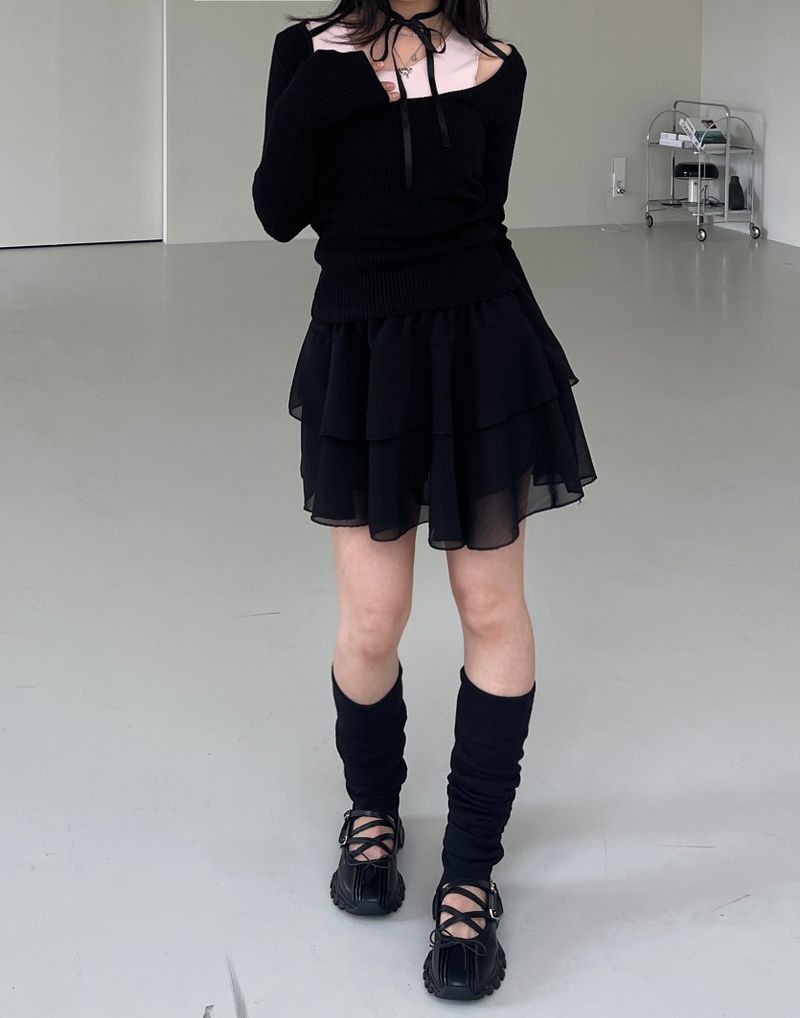 ballerina cancan chiffon skirt