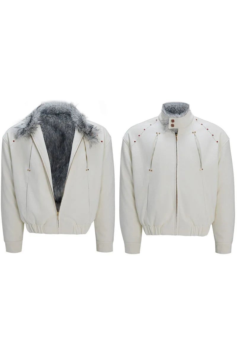 Reversible Fur Heavy Puffer Jacket