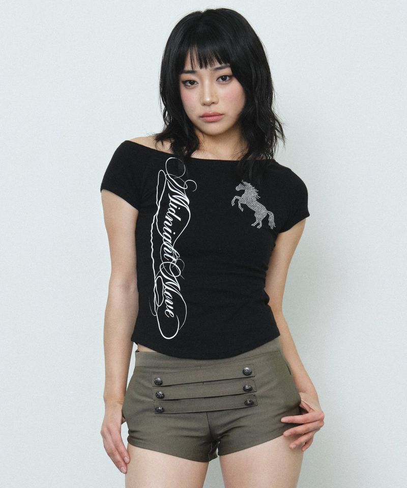 MIDNIGHT MOVE（ミッドナイトムーブ）の「cbハウスＴシャツ (black)（トップス）」