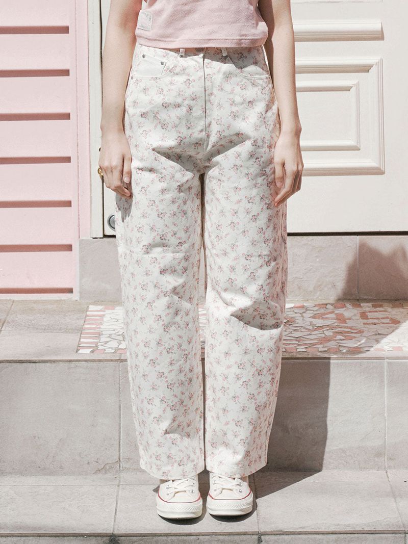 Sweet Flower Pants_cream