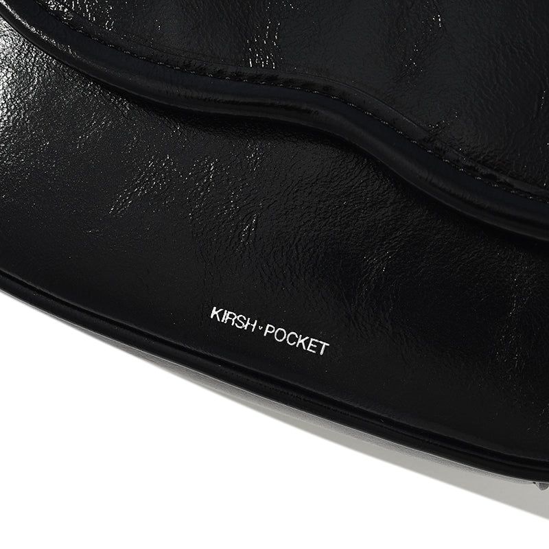 POCKET SIGNATURE MINI CROSS BAG [BLACK]