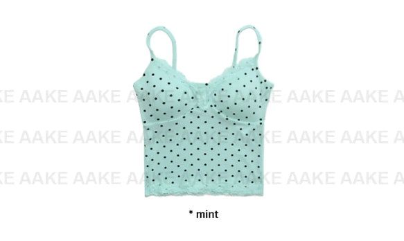 [with cup] PETIT DOT LACE SLEEVELESS