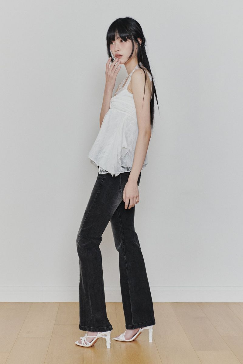 ROSE SHIRRING TOP white