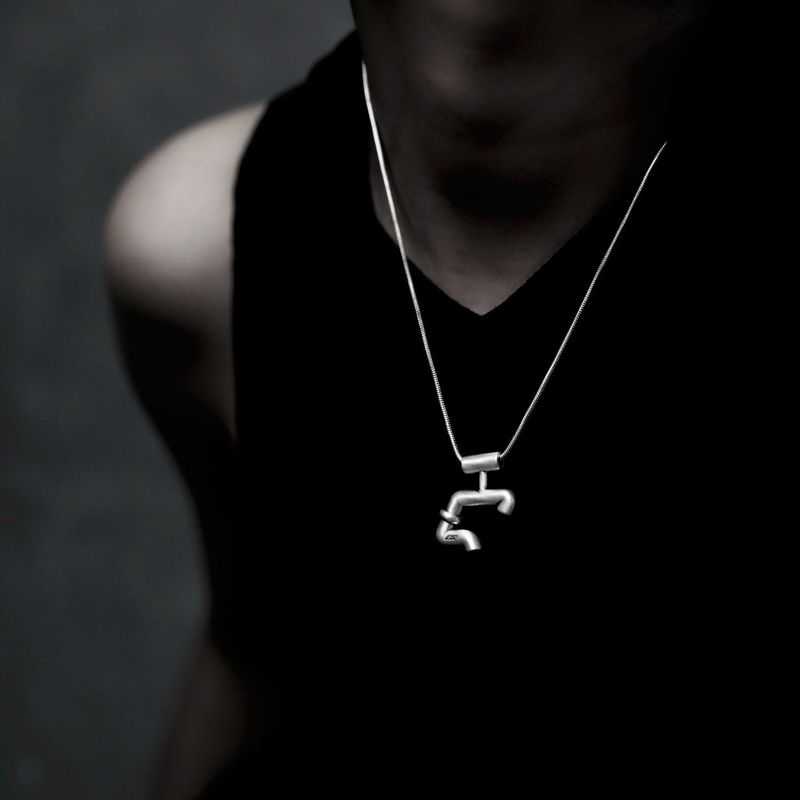 THE SECOND BASEMENT (B2)（ザ セカンド ベースメント(ビーツー)）の「[ORDER MADE] CUTTING PIPE B-TYPE NECKLACE（Accessories）」