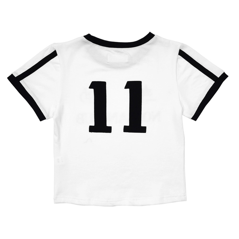 'NO PLAN CLUB' CROP TOP_WHITE