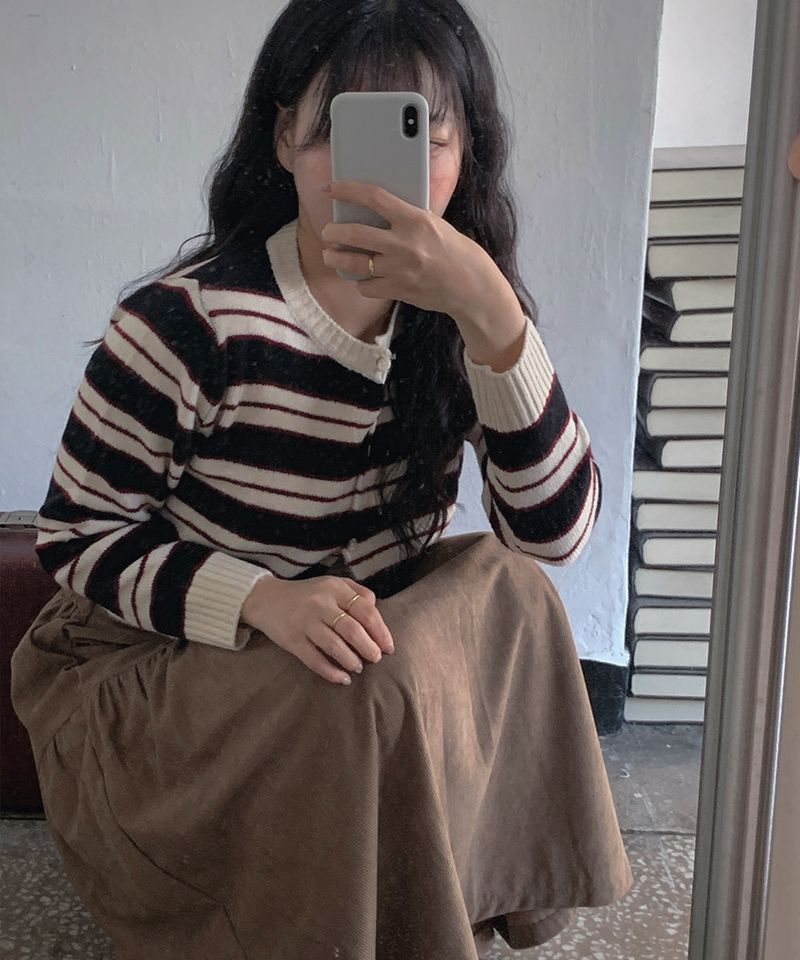 Mode Stripe Cardigan