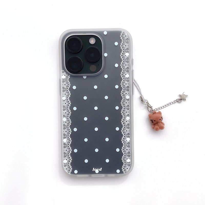 [MADE] LACE DOT VEIL PHONE CASE (soft jelly)