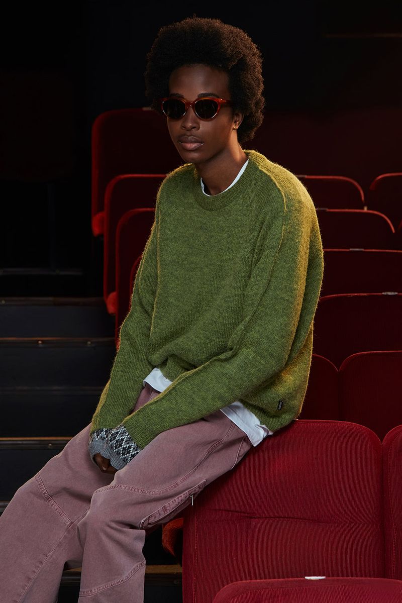 TUCK ALPACA KNIT / GREEN