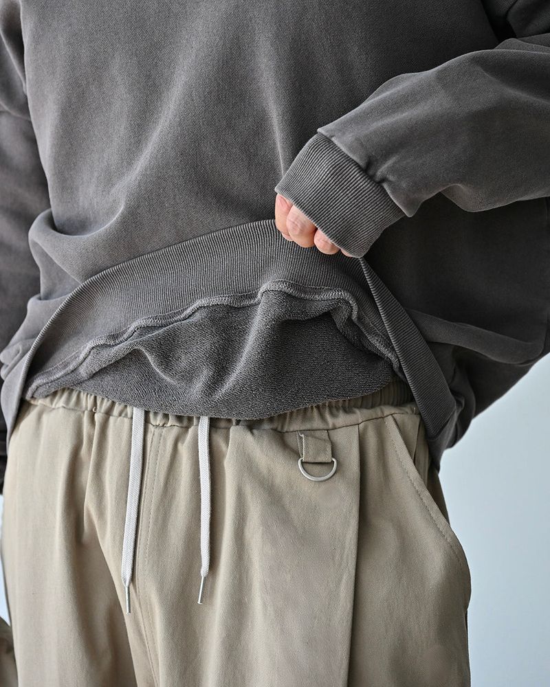 DRW D-RING ONE TUCK BALLOON PANTS BG 