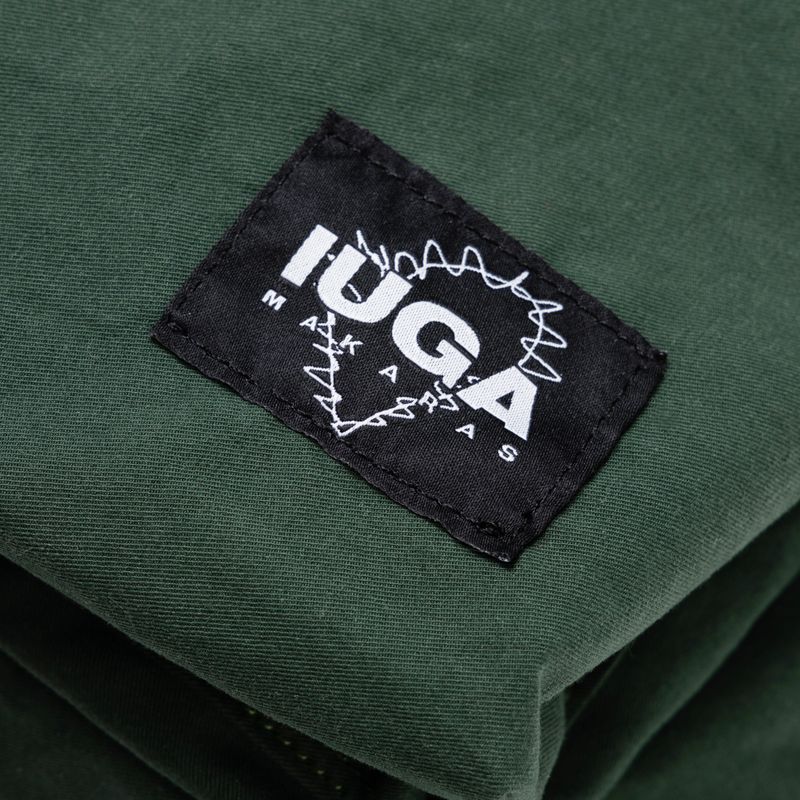 Printed Twill Pocket Backpack (Green)
