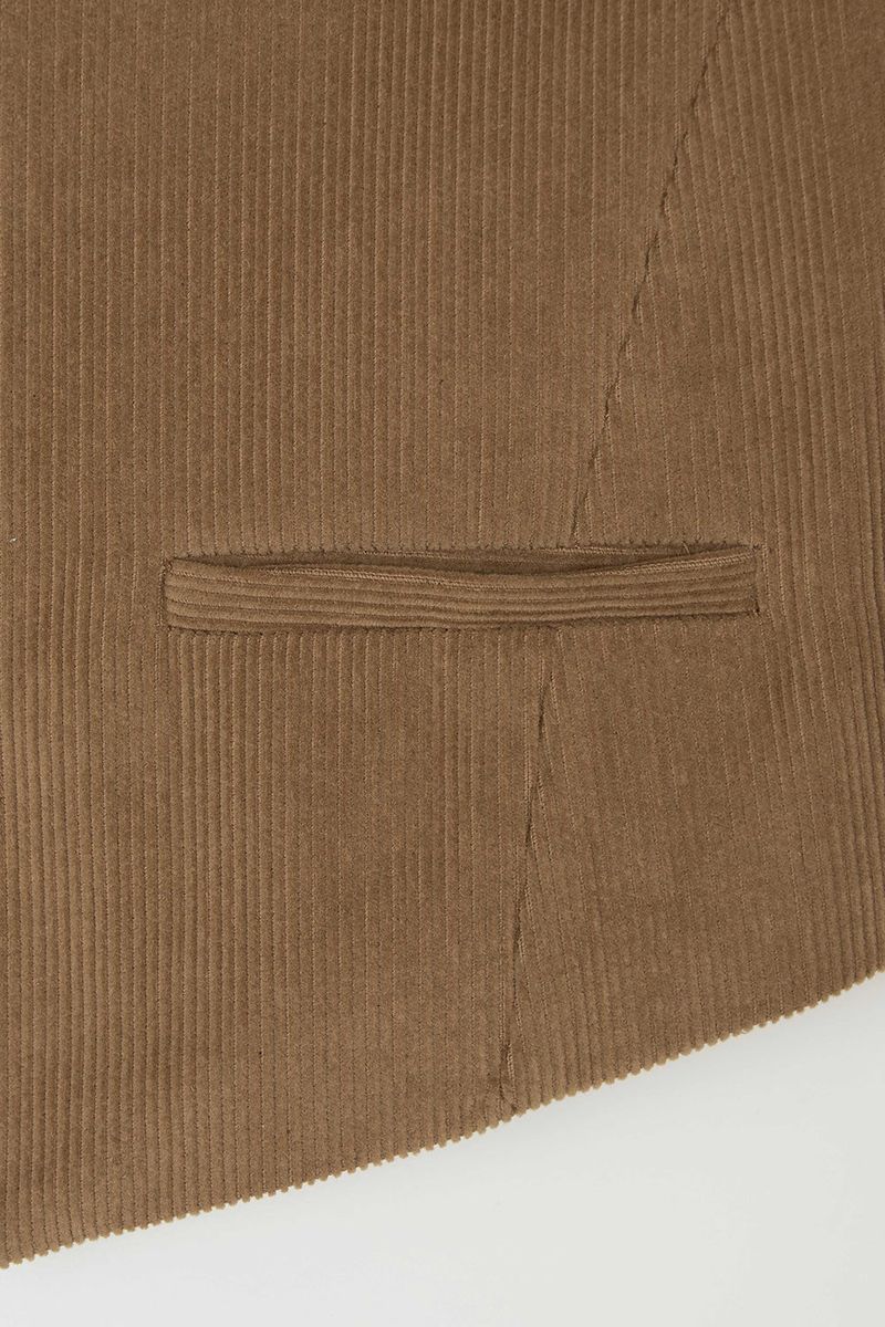 Early corduroy vest_camel