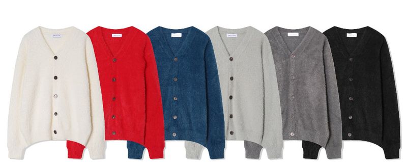 [UNISEX] Cloud Soft Angora Basic Cardigan(6color)