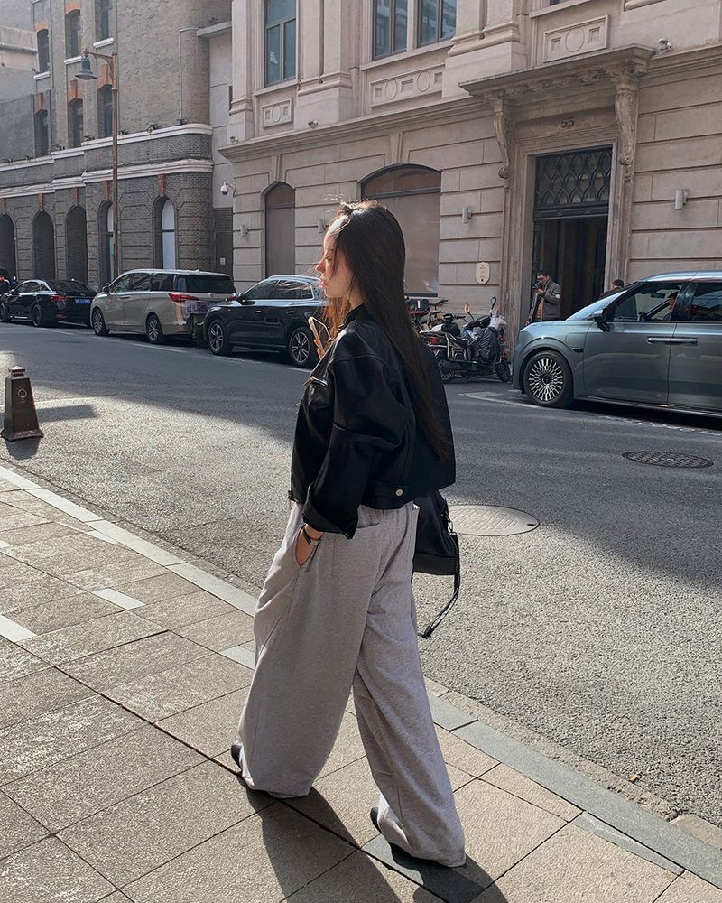 [ORIGINAL] Fib Pintuck Wide Training Two-Way Pants