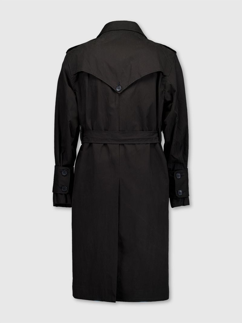 Curved Trench coat (Black)