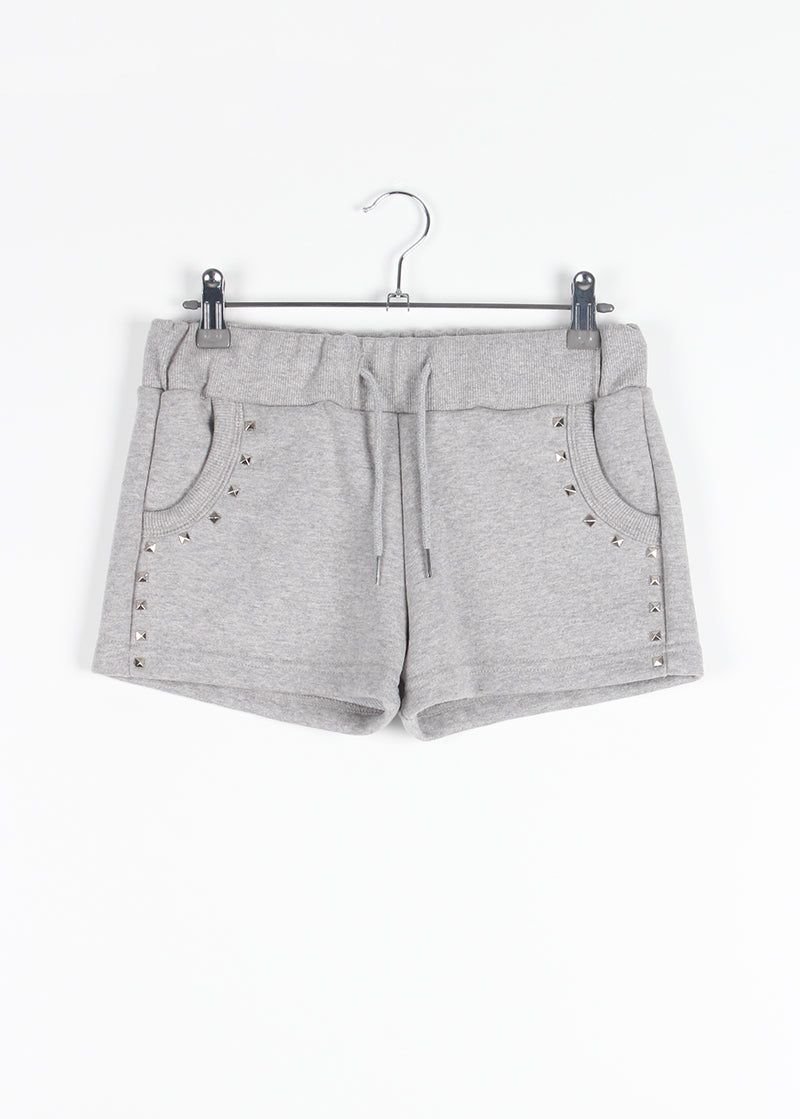 SQUARE STUD MINI SHORTS