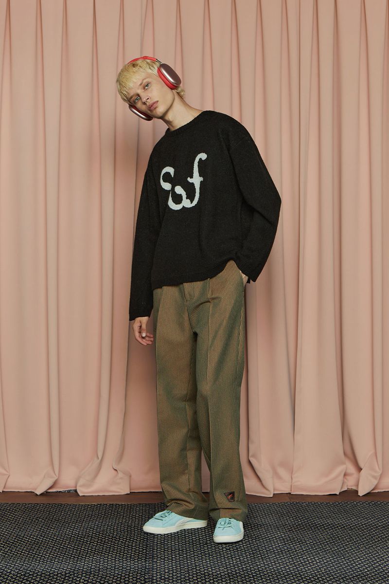 U SHEET MUSIC KNIT / BLACK