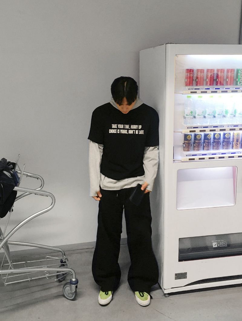 No.1618 curved flare sweat PT