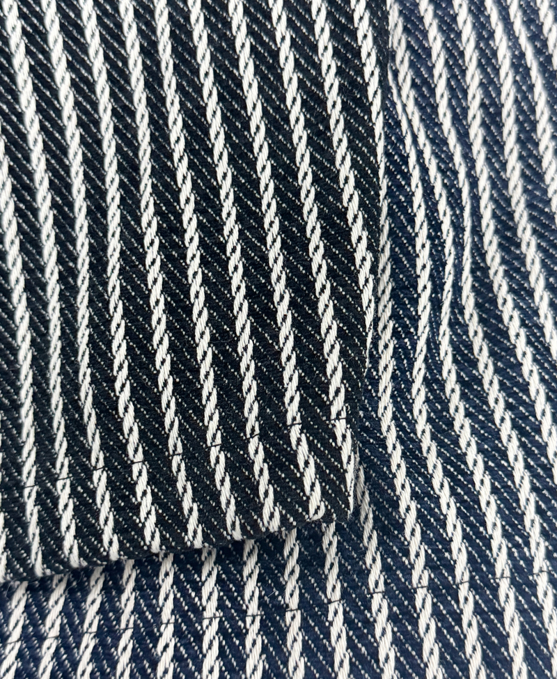 STRIPE CARGO BALLOON BERMUDA 💙🖤🤍2COLOR