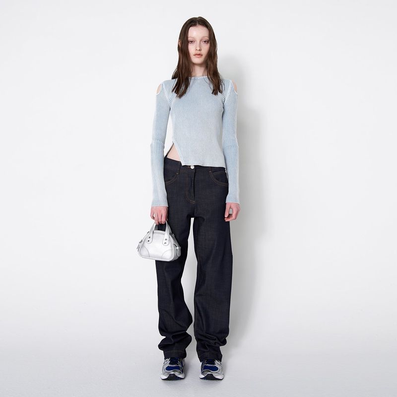 MINI BOWLING BAG_SILVER