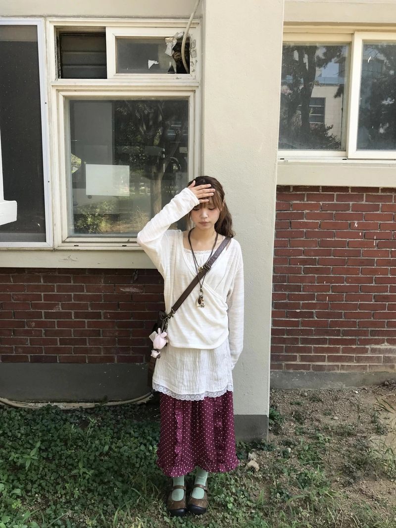 oso dot frill skirt