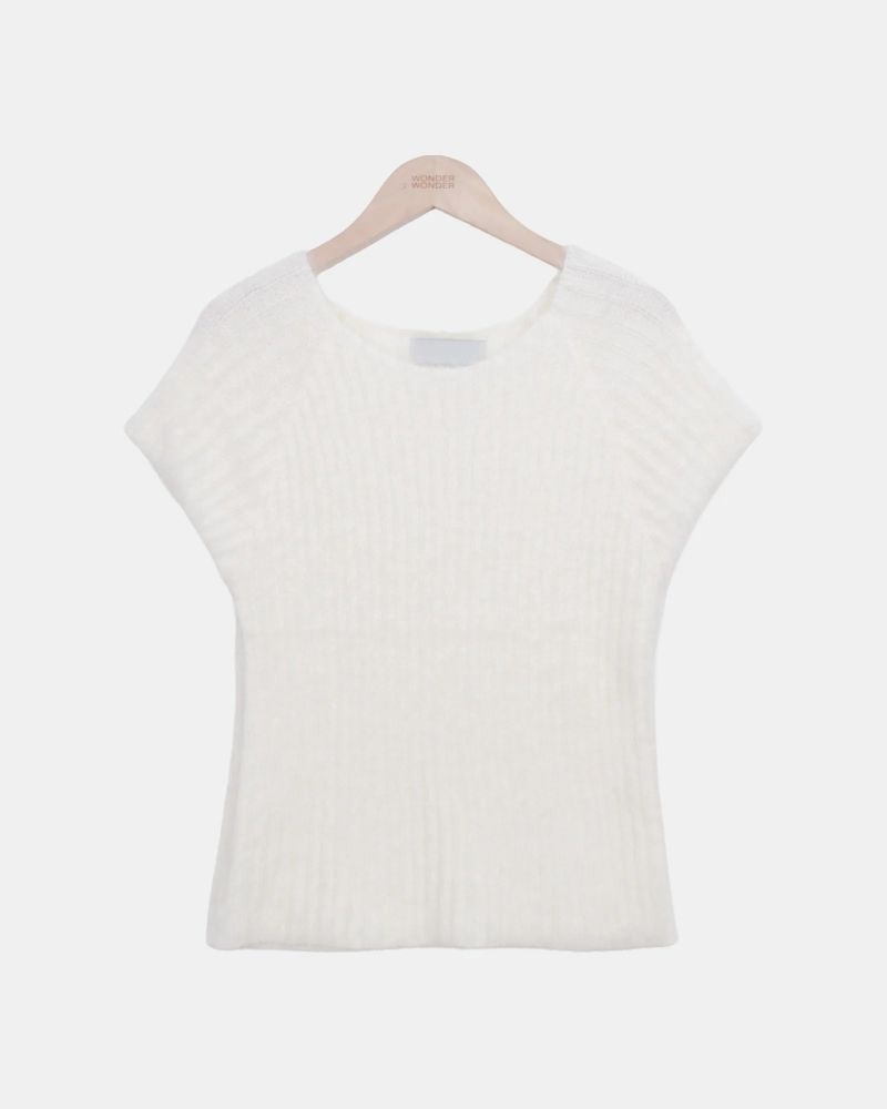 Pue Mohair Cap-Sleeve Knit