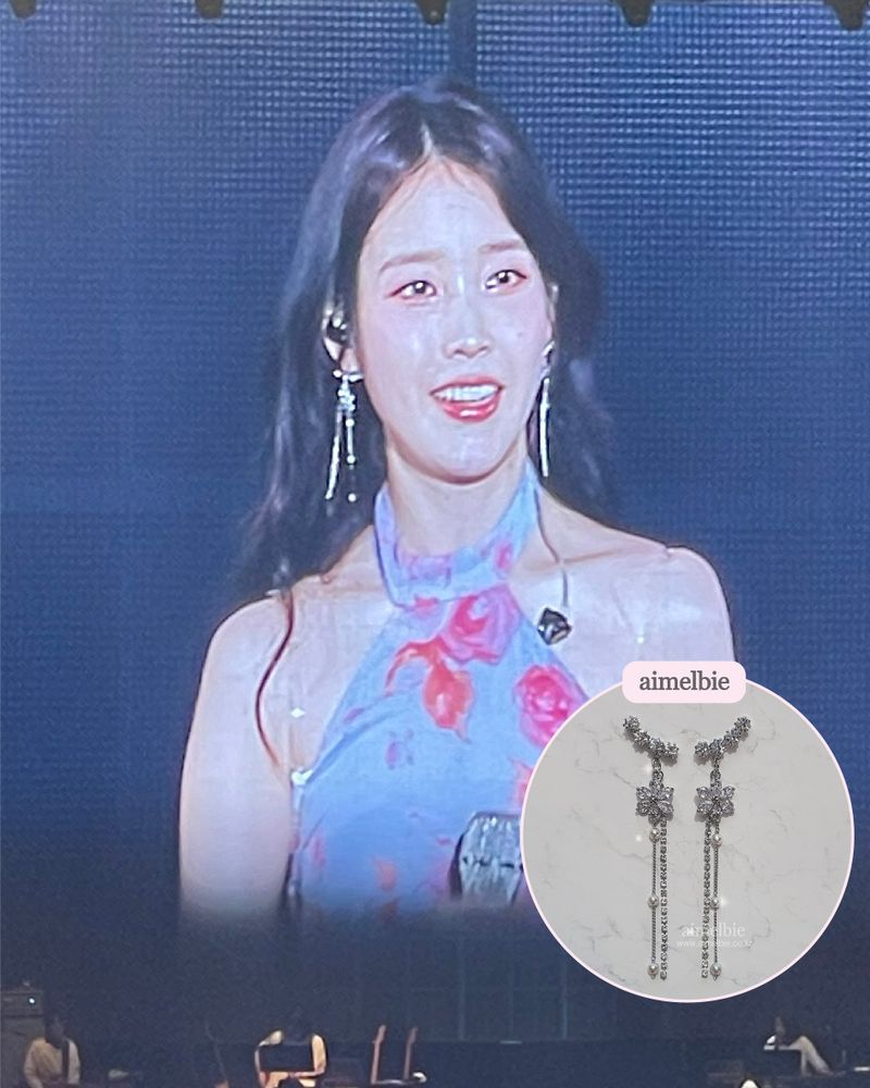 [IU Earring] Daisy Wing Earring - Longdrop (Silver color)