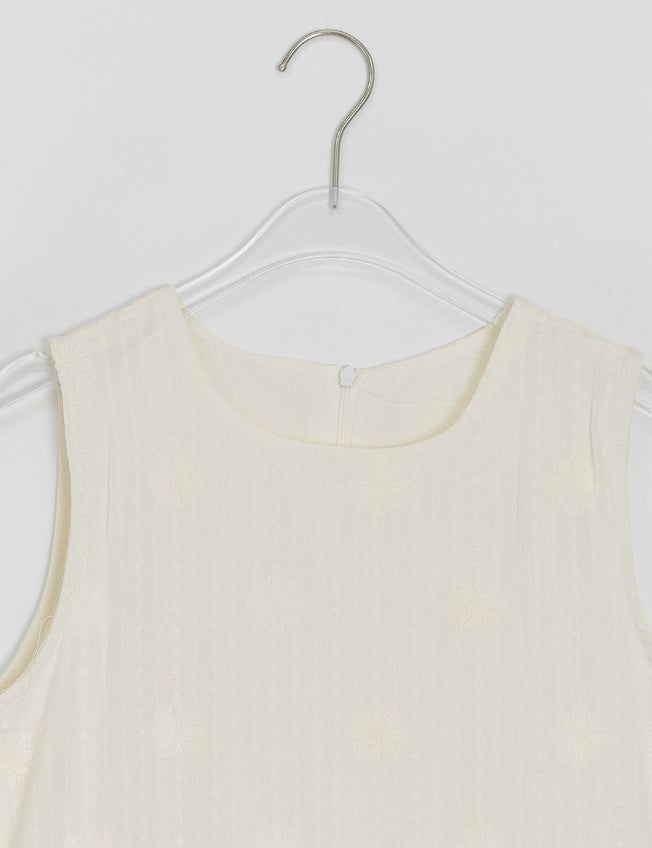 Namo Embroidered Sleeveless Long One Piece