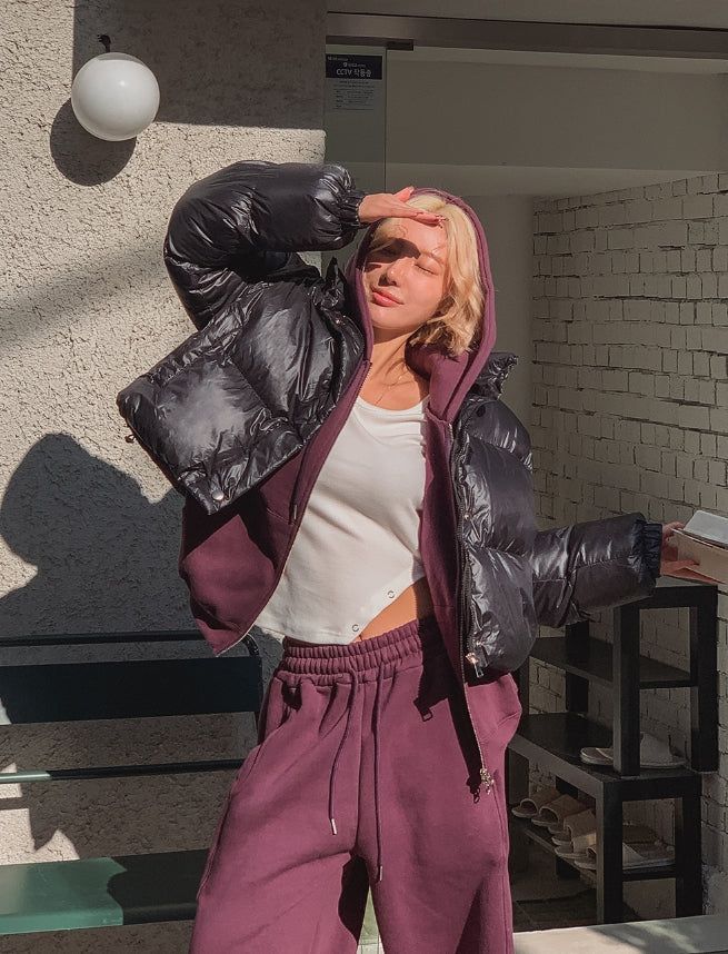 Eve Brushed Two Way Hood Zip-Up