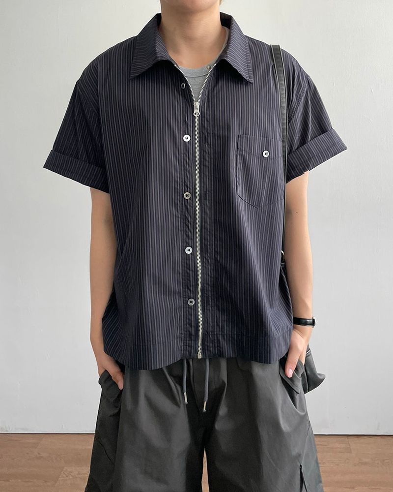 IDF（アイディーエフ）の「Join Roll-Up Short Sleeve Shirt Zip-Up（Tops）」