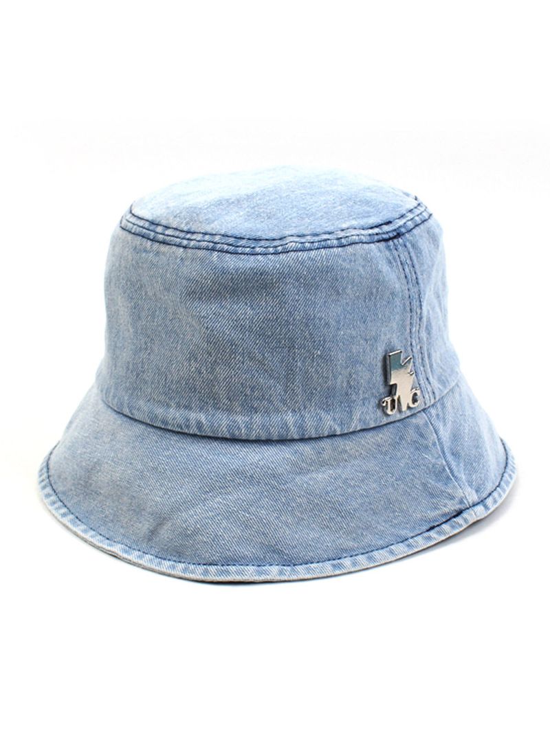 Washing Light Denim Bucket Hat