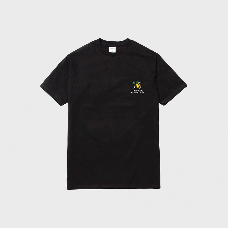 TINY WAVE KOOKS CLUB TEE- BLACK