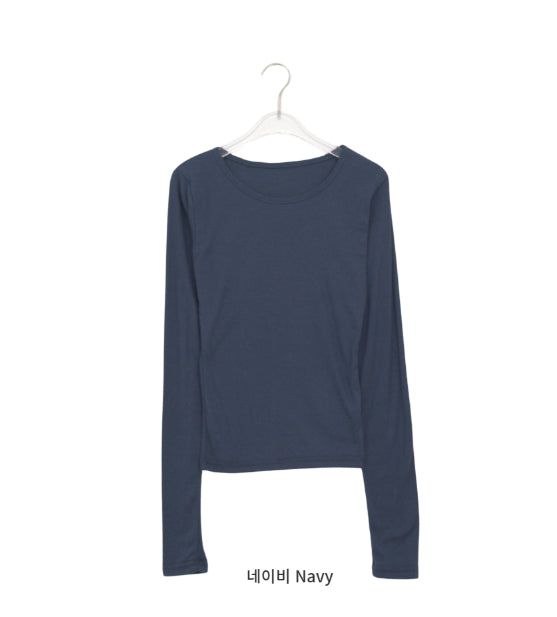 Celinet Slim Fit Color Layered Long Sleeve Tee